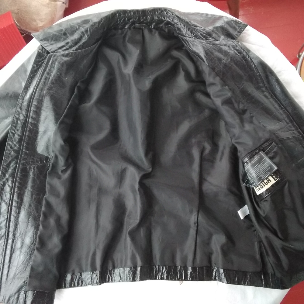 Vintage Genuine Leather Euro-Style Moto Jacket - Picture 11 of 16